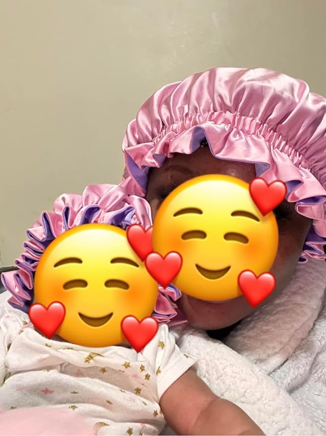 AKISS Baby Infant Newborn Toddler Satin Silk Hair Bonnet for Baby Girl Boy Sleeping Kids Cap Hat