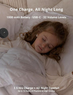 FOXFINE White Noise Machine, Portable Sound Machine with 36 Soothing Sounds, Focused Light, Timer, for Sleeping, Baby, Adults, Home & Travel, Black