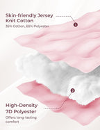 Momcozy Pregnancy Pillows for Sleeping, U Shaped Full Body Maternity Pillow for Side Sleeping - Support for Back, Legs, Belly, HIPS, 57 Inch, Pink