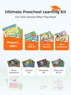 Interactive Electronic Learning Pad - Learn-to-Read System with 70 Sound Pages, Card-Insert for Alphabet, Words, Numbers, Music, Learning Activities for Kids 3-5 Years Old