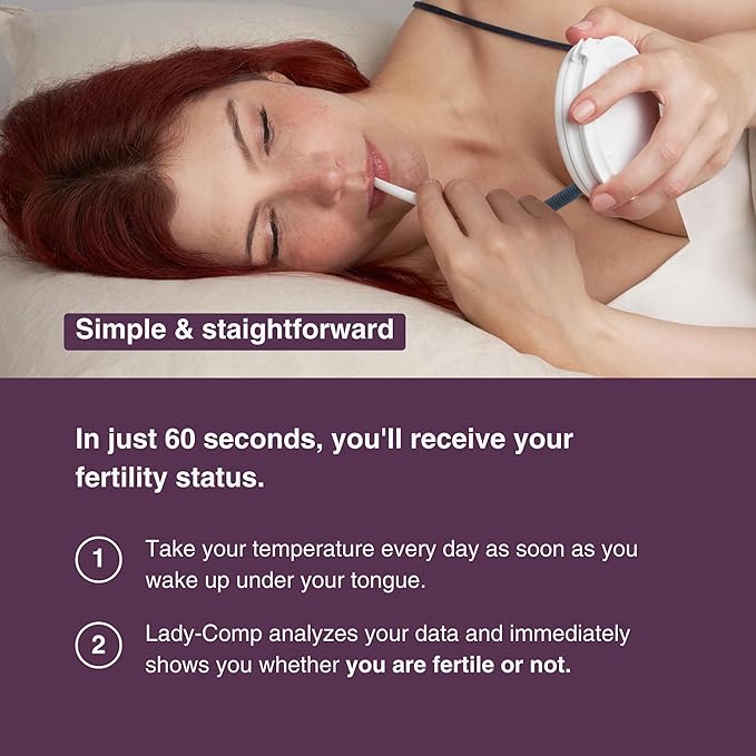Fertility Monitor – Natural Hormone-Free Ovulation Monitor & Fertility Awareness Device – Accurate BBT Tracking & Ovulation Detection – Non-Invasive, App-Free & FDA Cleared