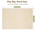 Baby Play Mat for Floor, 1.3'' Thick Memory Foam Tummy Time Mat - Super Soft Coral Velvet Nursery Rug with Non-Slip Backing, Crawling Rug for Toddlers/Infants, Yoga & Tatami Use, 79''x 118''