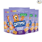 Get'ems! from Gerber, Snacks for Kids, Pizza Space Crackers, Made with Real Veggies & Fruits, Iron & Vitamin E - 4 pack