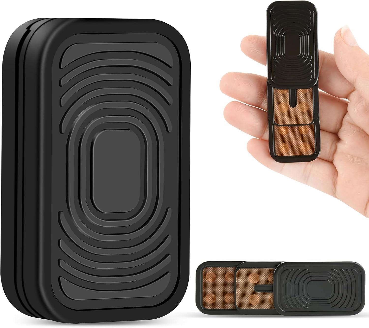 Magnetic Metal Fidget Slider Metal Fidget Toys Adults EDC Fidget Toys Magnet Fidget Stress Relief ADHD Toys Desk Toys for Office for Adults(Black CP3 Fidget Slider )