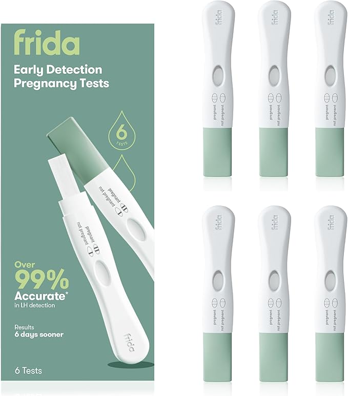 Frida Fertility Early Detection Pregnancy Tests | Easy at Home Pregnancy Tests, Over 99.9% Accurate HCG Test Strips, Early Results, Quick + Easy to Use | 6 Count