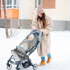 Stroller Cover for Winter, Universal Waterproof Baby Stroller Footmuff, Warm Bunting Sleeping Bag for Cold Weather(Rainbow)