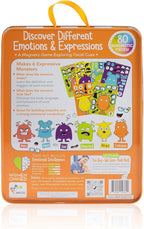 Open The Joy Magnetic Emotions Playset: Explore, Learn, and Express Feelings with Mix and Match Magnetic Characters and Expressive Faces - Ages 4 and Up