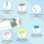 Baby Nail Trimmer Electric, 6 in 1 Baby Nail File Clippers Infant Grooming Kit Manicure Set for Toddler or Adults, Grey