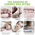 2Pcs Nail Biting Treatment for Kids, Nail Biting Prevention, Helping Adults and Children with Finger-Biting Habits to Stop Nail-Biting and Finger-Sucking Habits, Green