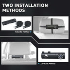 GROWNSY Baby Car Camera, HD Display Baby Car Mirror with Night Vision Feature, 4.3 inch Baby Car Camera with Monitor Wide Clear View, Backseat Camera Rear Facing to Observe Baby’s Every Move