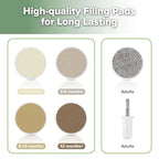 haakaa Baby Nail Care Electric Baby Nail File Kit with LED Light, Baby Nail Clippers for Newborn/Infants/Adults Toenails and Fingernails, 6 Replacement Heads & Storage Case, Acorn