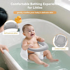 Baby Bath Seat for Babies 6 Months & Up - 360°Protection Bath Seats for Babies Sitting Up | Baby Infants Bath Chair with Temperature Alert & Cushion | Toddler Bath Seat Newborn Baby Bathtub Seat