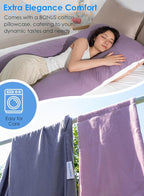 QUEEN ROSE Pregnancy Pillows, Cooling U Shaped Body Pillow for Sleeping, Maternity Pillow for Pregnant Women, with an Extra Cotton Pillowcase