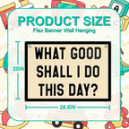 Retro Nostalgia Banner, 28.5x20 inches, Red, White, Blue, Perfect for Home, Room Decor, Celebration Occasions