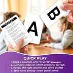 Board Games for Kids 8-12 and Family - Science Trivia Card Game for Kids Age 12+ - Who Knows Chemistry Physics Astronomy Better? - 500+ Questions - Fast-Paced Educational Game for Teens and Adults