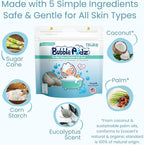 TruKid Eucalyptus Bubble Podz & BubbleGlove Set – Bubble Bath Pods and 2 Wash Gloves for Sensitive Skin