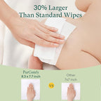 PurComfy Baby Wipes Unscented, 12 Flip-Top Packs + 12 Travel Pack 99.9% Water Wipes with Plant Based, Hypoallergenic for Sensitive Newborn Skin, Total 816 Count Wet Wipes