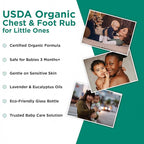 Wellements Organic Baby Chest & Foot Rub for 3 Months+ (1.8 Fl Oz) | Soothes & Comforts | Baby congestion relief* with Eucalyptus and Lavender | Free From Petroleum, Menthol and Artificial Fragrance