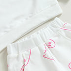 0-4T Toddler Boy Girl Halloween Outfit Fall Clothes Ghost Long Sleeve Sweatshirt Top Pants Baby Halloween Clothes