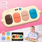 Baby Play Gym Walker Kick and Play Piano Gym for Boys Girls Play Mat Musical Tummy Time Mat Infant Christmas Newborn Gifts Toddlers (Fox Upgraded)