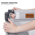 Baby Playpen Foldable, Playard for Babies and Toddlers, Portable Playpen Activity Center with 50 Balls+2 Handles for Travel, Indoor & Outdoor Play Pen with Mesh 50''x50''