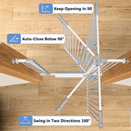 65.7"-72.2" Extra Wide Baby Gate, 40.5" Tall Dog Gate Indoor,Walk Through Pet Gates for Doorways Kitchen No Drilling Auto Close Pressure Mounted Safety Child Toddler Gate, White