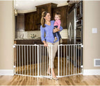 Regalo 76 Inch Super Wide Configurable Baby Gate, Includes 4 Pack of Wall Mounts and Hardware