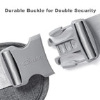 SUNVENO Baby Hip Carrier with Hip Seat, CPC-Certified, Ergonomic Infant Carrier for Newborns & Toddlers up to 45 lbs, Adjustable Waistband, Multiple Pockets, All-Season, Grey