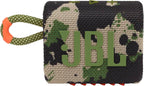 JBL Go 3 - Portable Mini Bluetooth Speaker, big audio and punchy bass, IP67 waterproof and dustproof, 5 hours of playtime, speaker for home, outdoor and travel (Camo)