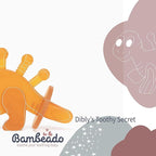 Bambeado Baby Teether Toy: Dibly - The Dino Baby Teething Toys BPA-Free Teethers Inspired by Nature with Natural Rubber Pacifier