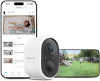 Sense-U Battery Baby Monitor Smart Security Camera, Indoor/Outdoor Use, AI Breathing Detection, 1080p Video Monitor, Weatherproof Wireless Camera, 2-Way Audio, No Monthly Fee