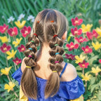 YGDZ 280 PCS Cotton 24 Colors Hair Ties Set with Organizer Box - Seamless Soft Mini Elastics Ponytail Holders and Hair Accessories for Toddlers, Girls, Kids