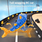 RC Shark Car Toy for Kids, 2.4Ghz Remote Control Shark with Swinging Tail, LED Lights, RC Car Toys for 3-6 Year Old Kids, Fun Gift Idea for Boys & Girls