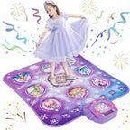 Dance Mat for 3-12 Year Old Girls, Frozen Dance Pad with Wireless Bluetooth, Purple Electronic Music Princess Toys Birthday for Kids and Toddlers Ages 3 4 5 6 7 8 9 10 +