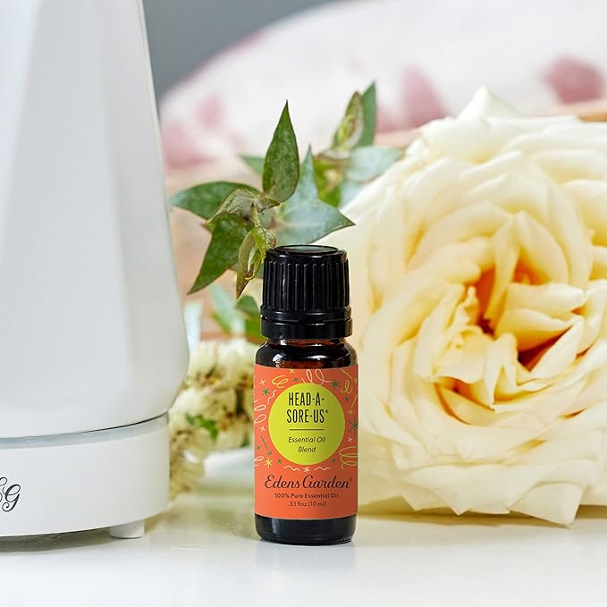 Edens Garden Head-A-Sore-Us Essential Oil Blend- 100% Pure Premium Grade, Undiluted, Natural, Therapeutic, Aromatherapy, The Best for Diffusing, Skin, Humidifiers, Kid Safe 10 ml (.33 fl oz)