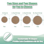 wegreeco Nursing Breast Pads (14 Pack) + Laundry Bag & Travel Storage Bag, 4.7 inch - Washable & Reusable Breastfeeding Nursing Pads (Brown, Plain Shape)