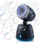 Rechargeble Bubble Machine, 270° Automatic-Rotating, 38000 Big Bubbles/min, 1000ml Large Bubble Tank, 2200mAh Battery, Bubble Maker for Kids Toddlers, Parties, Wedding, Birthday, Outdoor, Black