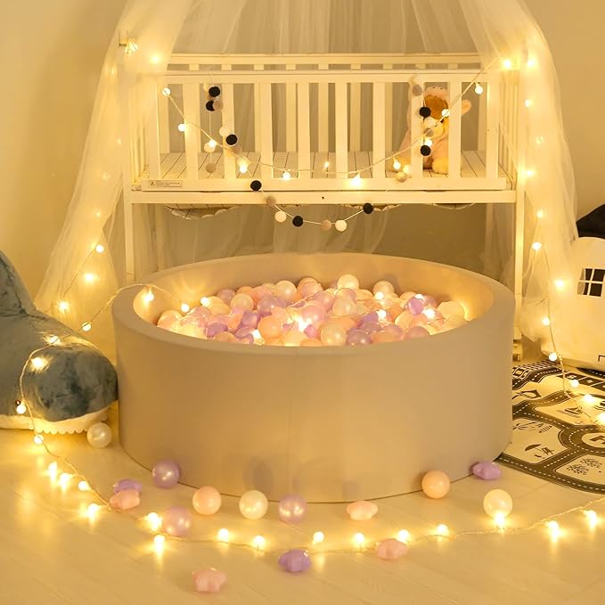 GOGOSO Balls for Ball Pit - Plastic Ball for Toddlers 1-3, Baby Kids Ball Pool Decoration 50 100 200 300 500 1000 (A Purple+Pink+White+Clear, 500 Balls)