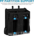 Accmor Changing Table Diaper Organizer, Hanging Diaper Caddy Organizer Stacker for Cribs Changing Table Playard Wall Baby Essentials Storage, Black