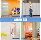 Finger Pinch Door Guard - Child Door Protector & Baby Proofing - 2 PCS Door Jam Shield Hinge Cover for 90 & 180 Degree Door Frames & Gates