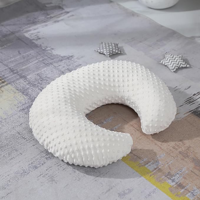 Nursing Pillow and Positioner for Breastfeeding, Ultra Soft Baby Breastfeeding Pillows for More Support for Mom and Baby, with Premium Removable Cover (Pristine)