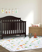 Odorless Premium Foam Baby Play Mat 79" x 59", Soft Microfiber Fabric Crawling Mat for Floor- Comfortable and Hypoallergenic, Non-Slip Cushioned Floor Playpen mat for Infants,Babies,Toddlers