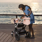 Mancro Baby Bottle Bag for Breastmilk, Breast Milk Cooler Bag with Ice Pack Fits 4 Milk Bottles Up to 9 Ounce with Adjustable Shoulder Strap, Lnsulation Breast Milk Cooler Travel Gifts, Pink