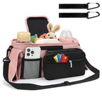 Accmor Universal Stroller Organizer with Insulated Cup Holder Detachable Phone Bag and Shoulder Strap,Stroller Bag Caddy Organizer Fits for Uppababy, Baby Jogger, Britax Strollers