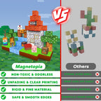 Magnetic Blocks - 100PCS Magnetic Building Blocks Cubes, Magnet Toys for Kids Age 3+, Toy Building Set for Kids, Magnets Stacking Construction Toys Birthday Gifts for Boys Girls Age 4-8, 8-12