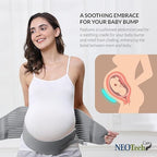 NeoTech Care Pregnancy Support Maternity Belt, Waist/Back/Abdomen Band, Belly Brace (Size XL, Grey Color)