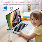 Microscope for Kids, Ahalfcit Microscope with 2'' Inch Screen -1000X Zoom Portable Camera, Birthday for 3 4 5 6 7 8 9 0 11 12 Years Old Kids,Science Educational Toys - White