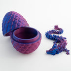 Dragon Egg, Easter Egg with Pet Dragon, 3D Printed Dragon, Crystal Dragon Fidget Toy, Articulated Dragon Eggs Fidget Toy Surprise for Adults