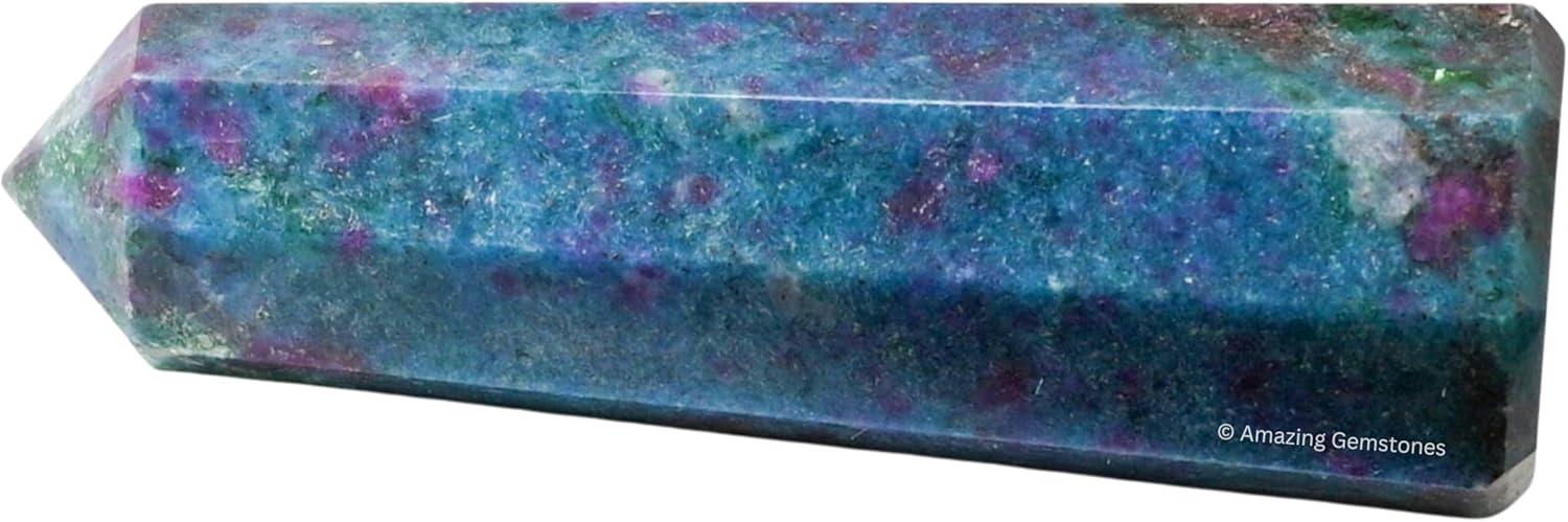 Amazing Gemstone Ruby Kyanite Crystal Towers - Natural Healing Crystal Point Obelisk for Reiki Healing and Crystal Grid (2 Inch to 3 Inch)