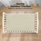 KeaBabies 2-Pack Baby Crib Sheets for Boys, Girls - 52x28 Viscose Derived from Bamboo Toddler Bed Sheets Neutral, Fitted Crib Mattress Cover for Standard Baby Bedding, Soft & Cozy (Pine Grove)